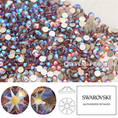 Swarovski crystals are identical in size and cut since they are machine-made. . Swarovski crystals for crafts